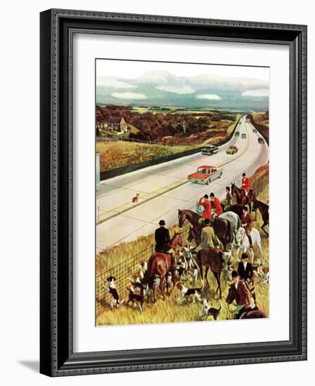 "Foxhunters Outfoxed," December 2, 1961-John Falter-Framed Giclee Print