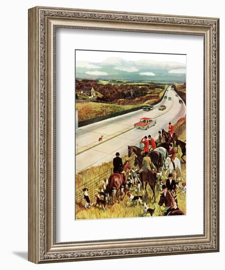 "Foxhunters Outfoxed," December 2, 1961-John Falter-Framed Giclee Print