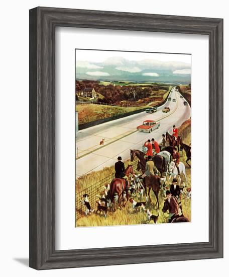 "Foxhunters Outfoxed," December 2, 1961-John Falter-Framed Giclee Print