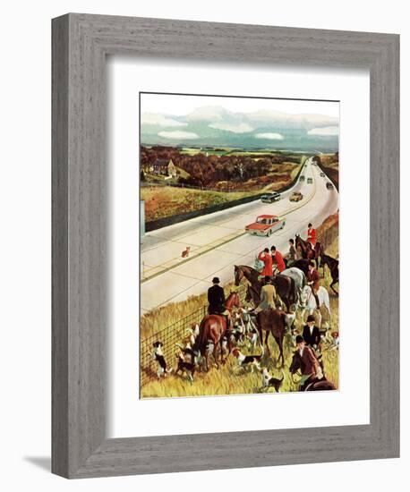 "Foxhunters Outfoxed," December 2, 1961-John Falter-Framed Giclee Print