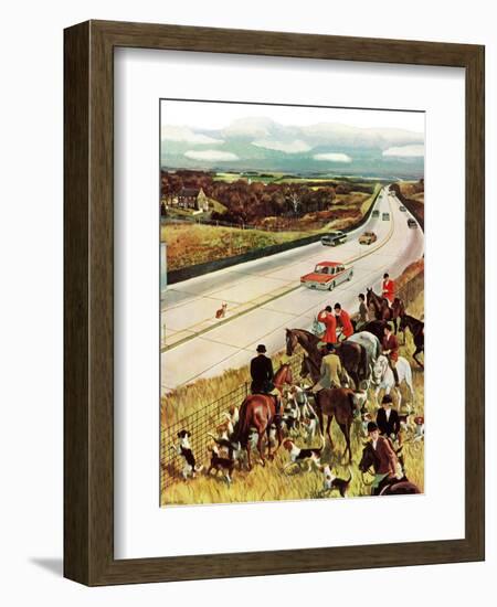 "Foxhunters Outfoxed," December 2, 1961-John Falter-Framed Giclee Print