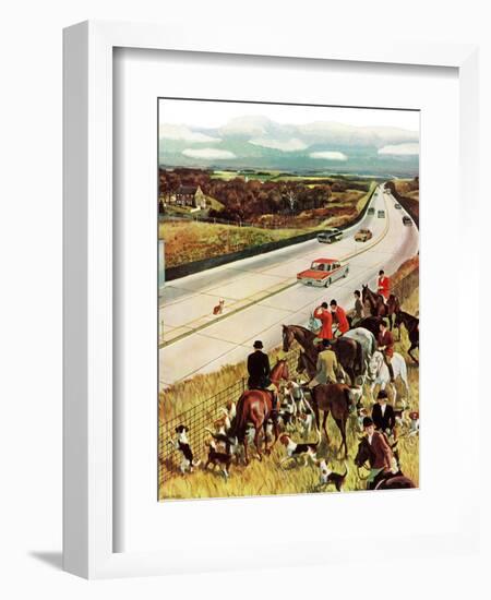 "Foxhunters Outfoxed," December 2, 1961-John Falter-Framed Giclee Print