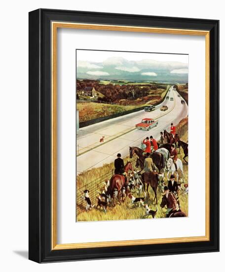 "Foxhunters Outfoxed," December 2, 1961-John Falter-Framed Giclee Print