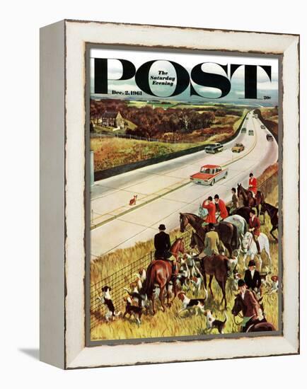 "Foxhunters Outfoxed," Saturday Evening Post Cover, December 2, 1961-John Falter-Framed Premier Image Canvas