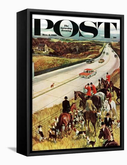 "Foxhunters Outfoxed," Saturday Evening Post Cover, December 2, 1961-John Falter-Framed Premier Image Canvas