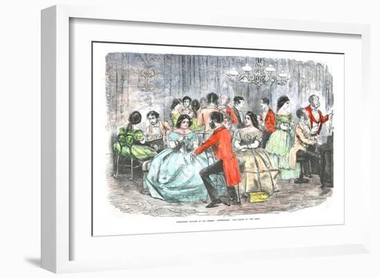 'Foxhunters Regaling in the Present Degenerate Days', c1856-John Leech-Framed Giclee Print