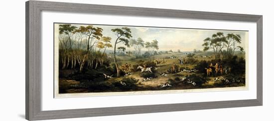 Foxhunting, Plate 1, Engraved by Thomas Sutherland (1785-1838) 1817-Dean Wolstenholme-Framed Giclee Print