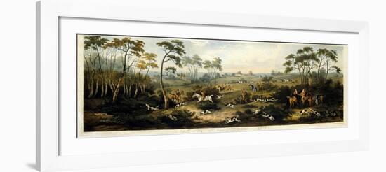 Foxhunting, Plate 1, Engraved by Thomas Sutherland (1785-1838) 1817-Dean Wolstenholme-Framed Giclee Print