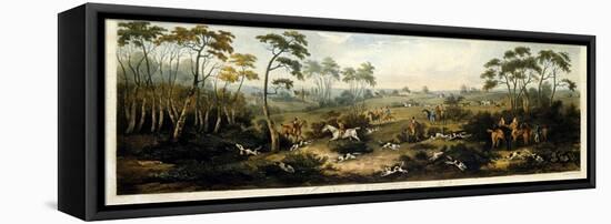 Foxhunting, Plate 1, Engraved by Thomas Sutherland (1785-1838) 1817-Dean Wolstenholme-Framed Premier Image Canvas