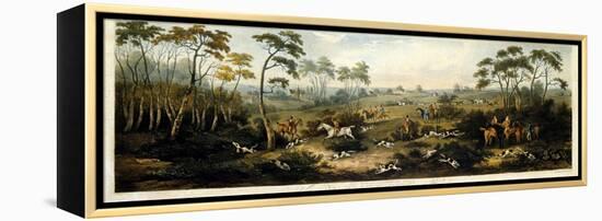 Foxhunting, Plate 1, Engraved by Thomas Sutherland (1785-1838) 1817-Dean Wolstenholme-Framed Premier Image Canvas