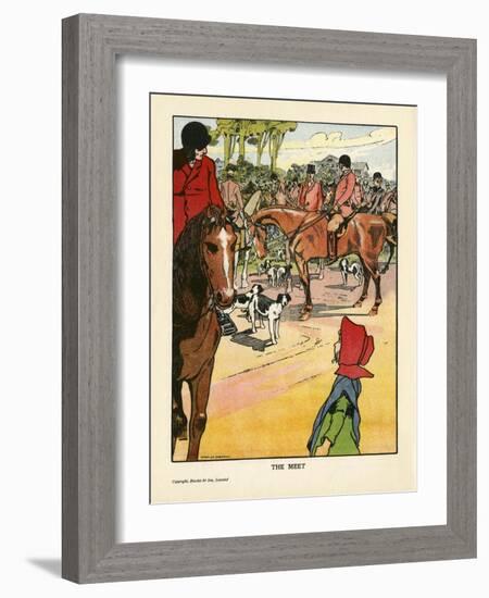 Foxhunting - the Meet-Charles Robinson-Framed Art Print