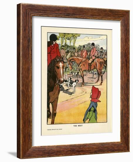 Foxhunting - the Meet-Charles Robinson-Framed Art Print