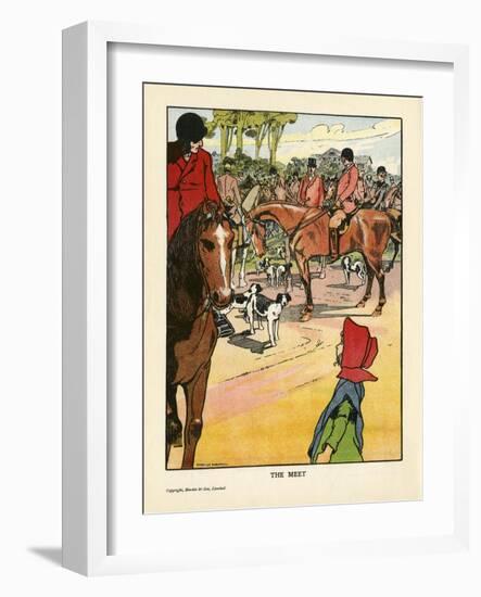 Foxhunting - the Meet-Charles Robinson-Framed Art Print