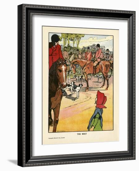 Foxhunting - the Meet-Charles Robinson-Framed Art Print