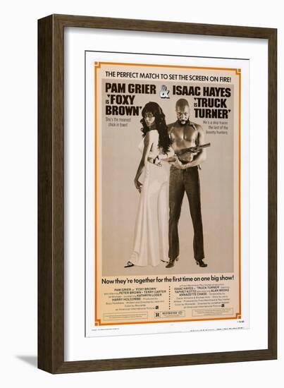 Foxy Brown (On Combo Poster with Truck Turner)-null-Framed Premium Giclee Print