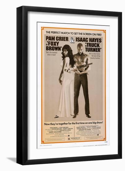 Foxy Brown (On Combo Poster with Truck Turner)-null-Framed Premium Giclee Print