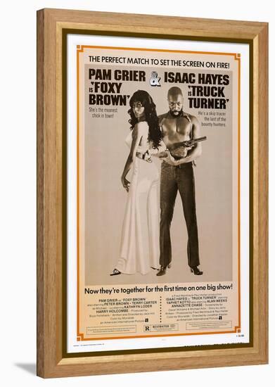 Foxy Brown (On Combo Poster with Truck Turner)-null-Framed Stretched Canvas