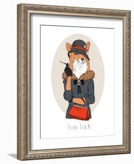 Foxy Lady-Olga Angellos-Framed Art Print