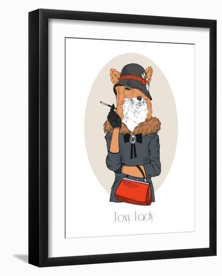 Foxy Lady-Olga Angellos-Framed Art Print