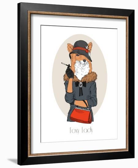 Foxy Lady-Olga Angellos-Framed Art Print