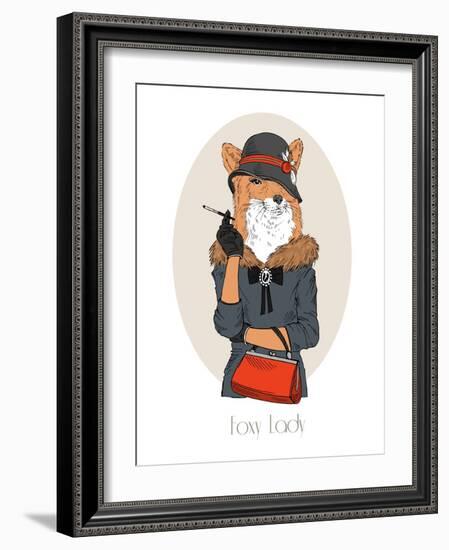 Foxy Lady-Olga Angellos-Framed Art Print