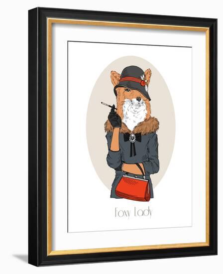 Foxy Lady-Olga Angellos-Framed Art Print