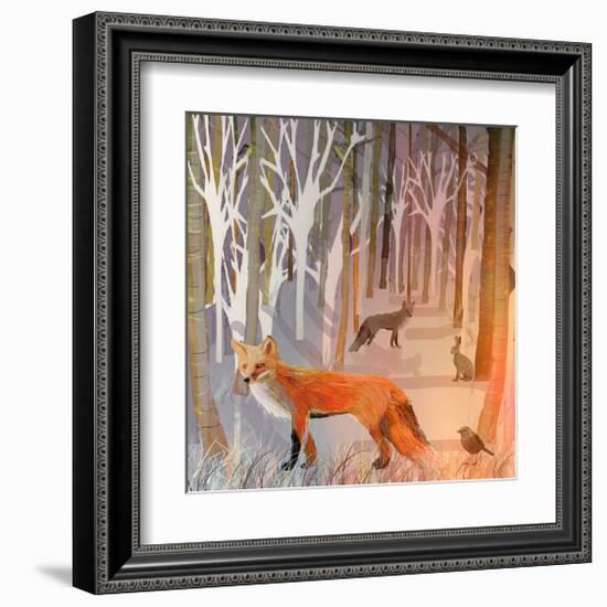 Foxy Wood-Claire Westwood-Framed Art Print