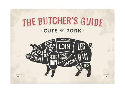 Pig Butcher Chart Art