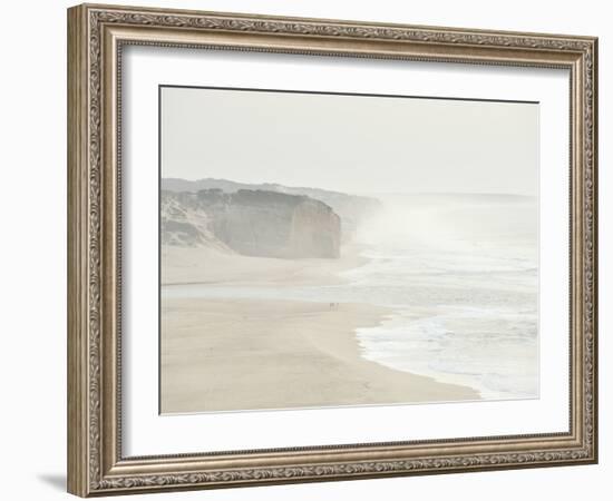 Foz Do Arelho Seashore in a Foggy Day. Portugal-Mauricio Abreu-Framed Photographic Print