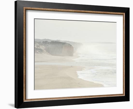 Foz Do Arelho Seashore in a Foggy Day. Portugal-Mauricio Abreu-Framed Photographic Print