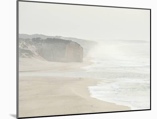 Foz Do Arelho Seashore in a Foggy Day. Portugal-Mauricio Abreu-Mounted Photographic Print