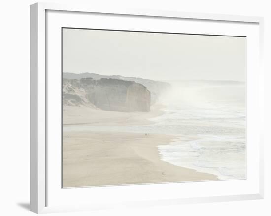 Foz Do Arelho Seashore in a Foggy Day. Portugal-Mauricio Abreu-Framed Photographic Print