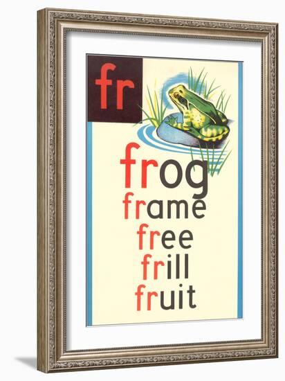 FR for Frog-null-Framed Art Print