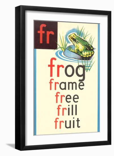 FR for Frog-null-Framed Art Print