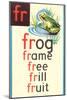 FR for Frog-null-Mounted Art Print