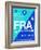 FRA Frankfurt Luggage Tag 1-NaxArt-Framed Art Print