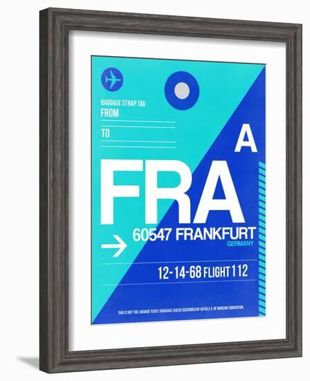 FRA Frankfurt Luggage Tag 1-NaxArt-Framed Art Print