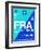 FRA Frankfurt Luggage Tag 1-NaxArt-Framed Art Print