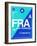 FRA Frankfurt Luggage Tag 1-NaxArt-Framed Art Print