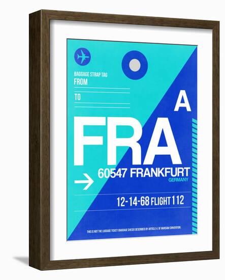 FRA Frankfurt Luggage Tag 1-NaxArt-Framed Art Print