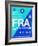 FRA Frankfurt Luggage Tag 1-NaxArt-Framed Art Print