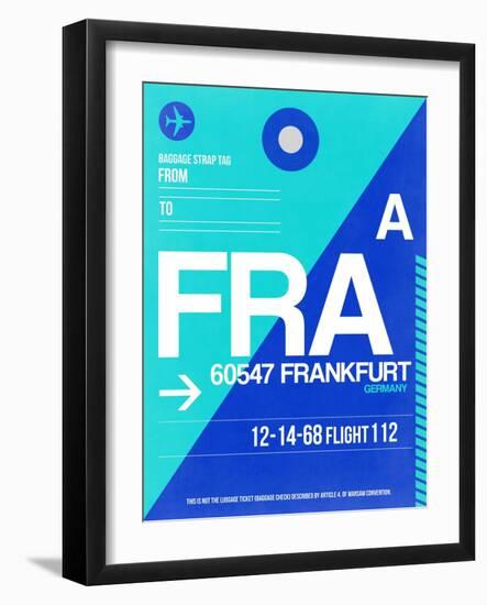 FRA Frankfurt Luggage Tag 1-NaxArt-Framed Art Print