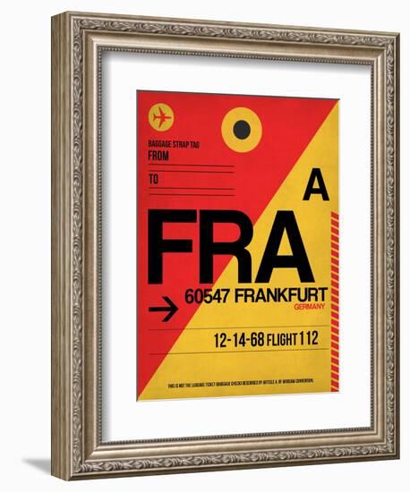 FRA Frankfurt Luggage Tag 2-NaxArt-Framed Art Print