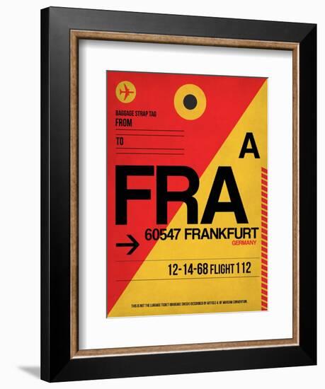 FRA Frankfurt Luggage Tag 2-NaxArt-Framed Art Print