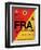 FRA Frankfurt Luggage Tag 2-NaxArt-Framed Art Print