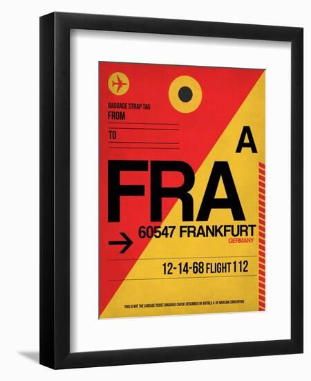 FRA Frankfurt Luggage Tag 2-NaxArt-Framed Art Print