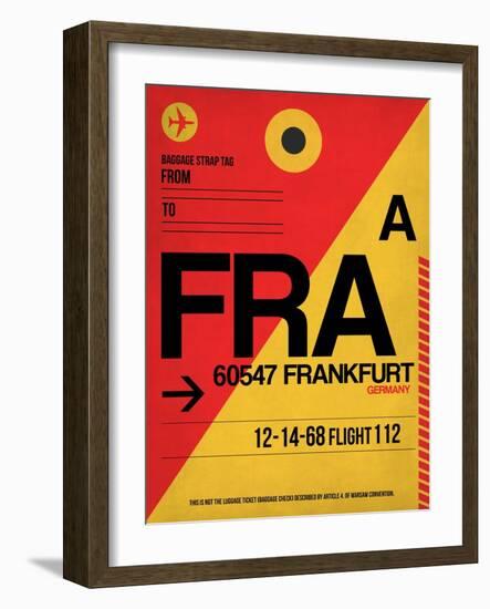 FRA Frankfurt Luggage Tag 2-NaxArt-Framed Art Print