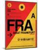 FRA Frankfurt Luggage Tag 2-NaxArt-Mounted Art Print