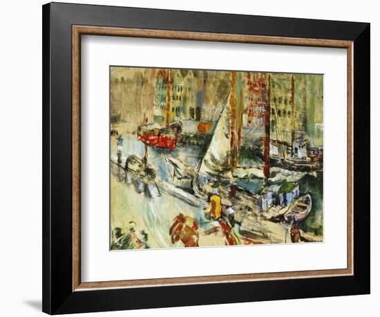 Fra Nyhavn-Ludvig Karsten-Framed Giclee Print