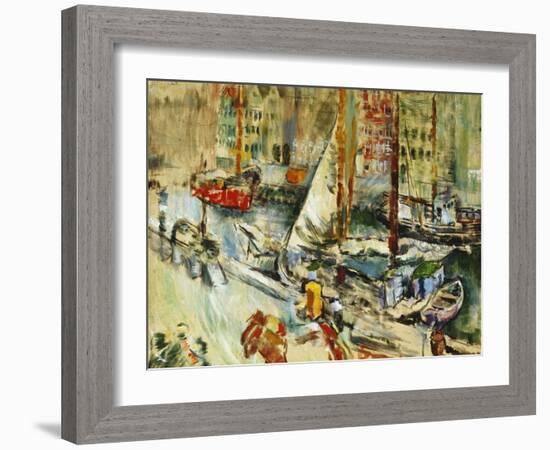 Fra Nyhavn-Ludvig Karsten-Framed Giclee Print